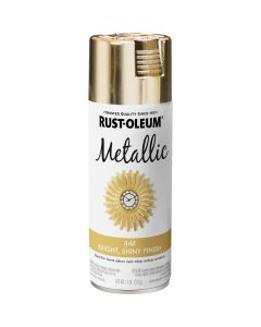 Rust-Oleum Specialty 11 Oz. Metallic Satin Spray Paint, Gold