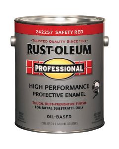Rust-Oleum Gloss VOC for SCAQMD Professional Enamel, Safety Red, 1 Gal.