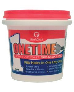 Red Devil Onetime 1/2 Pt. Lightweight Acrylic Spackling Compound