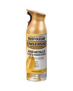 Rust-Oleum Universal 12 Oz. Metallic Vintage Gold Paint