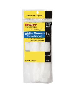 Whizz 6-1/2 In. x 3/8 In. White Woven Fabric Roller Cover (2-Pack)