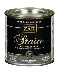 Zar 1/2 Pt. Blue Moon Oil-Based Multi-Surface Interior Stain