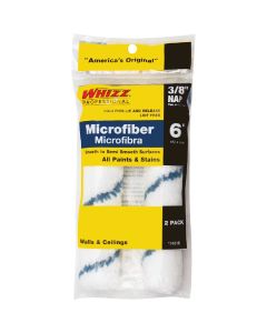 Whizz Xtra Sorb 6 In. x 3/8 In. Microfiber Roller Cover (2-Pack)