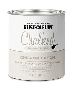 Rust-Oleum Chalked Ultra Matte Chiffon Cream 30 Oz. Chalk Paint