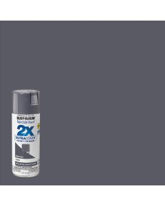 Rust-Oleum Painter's Touch 2X Ultra Cover 12 Oz. Gloss Paint + Primer Spray Paint, Dark Gray