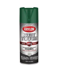 Krylon Rust Tough 12 Oz. Gloss Alkyd Enamel Spray Paint, Forest Green