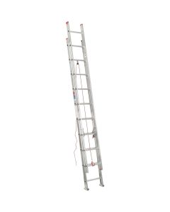 Werner 20 Ft. Aluminum Extension Ladder with 200 Lb. Load Capacity Type III Duty Rating