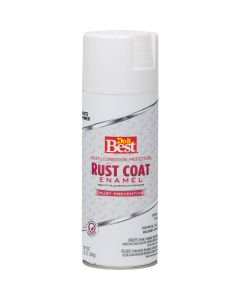 Do It Best 12 oz. White Rust Coat Enamel