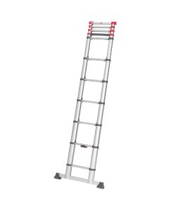 Hailo 11 Ft. Aluminum 11-Rung Telescoping Ladder with 330 Lb. Load Capacity