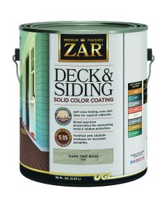 ZAR Solid Deck & Siding Coating, Dark Tint Base, 1 Gal.
