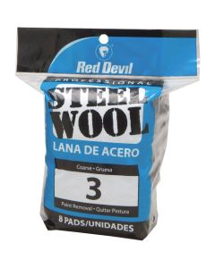 Red Devil #3 Steel Wool (8-Pack)