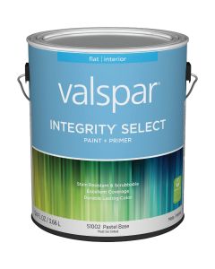 Valspar Integrity Select Paint & Primer Flat Interior Paint, Pastel Base, 1 Gal.