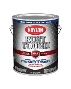 Krylon Rust Tough  Oil-Based Gloss  Rust Control Enamel, Clear Base, 1 Gal.