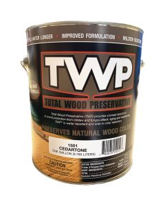 TWP1500 Series Low VOC Wood Preservative Deck Stain, Cedartone, 1 Gal.
