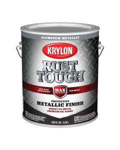 Krylon Rust Tough Oil-Based Gloss  Rust Control Enamel, Aluminum, 1 Gal.