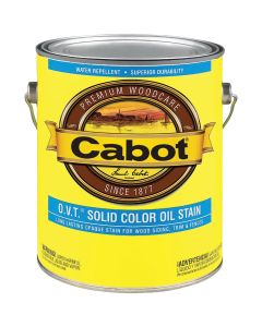 Cabot O.V.T. Solid Color Oil Exterior Stain, White Base, 1 Gal.