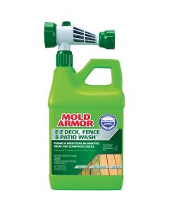 Mold Armor E-Z Deck, Fence & Patio Wash with Microban, 64 Oz. Hose End