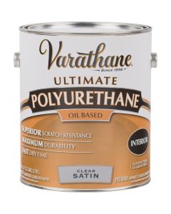 Varathane Satin Clear 275 VOC Oil-Based Interior Polyurethane, 1 Gal.