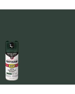 Rust-Oleum Stops Rust 12 Oz. Custom Spray 5 in 1 Satin Spray Paint, Hunter Green