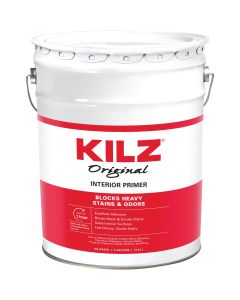 Kilz Original Oil-Based Interior Primer Sealer Stainblocker, White, 5 Gal.