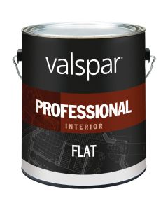 Valspar Professional Latex Flat Interior Wall Paint, High Hide White, 1 Gal.