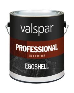 Valspar Professional Latex Eggshell Interior Wall Paint, High Hide White, 1 Gal.