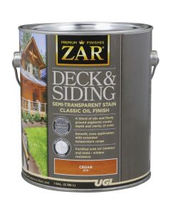 ZAR Semi-Transparent Deck and Siding Stain, Cedar, 1 Gal.