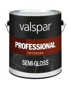 Valspar Professional Latex Semi-Gloss Interior Wall Paint, High Hide White, 1 Gal.
