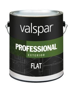 Valspar Professional 100% Acrylic Flat Exterior House Paint, Neutral Base, 1 Gal.