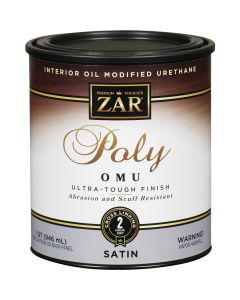 ZAR Satin Ultra Max Interior Polyurethane, 1 Qt.