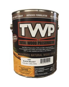 TWP1500 Series Low VOC Wood Preservative Deck Stain, Black Walnut, 1 Gal.