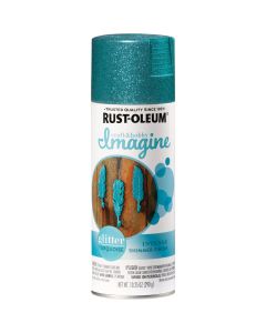 Rust-Oleum Imagine Craft & Hobby 10.25 Oz. Intense Turquoise Glitter Spray Paint