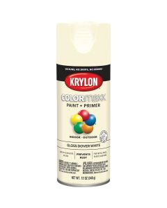 Krylon ColorMaxx 12 Oz. Gloss Spray Paint, Dover White