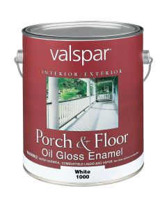 Valspar 1 Gal. White Oil Based Gloss Porch & Floor Enamel