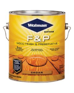 Wolman F&P Transparent Wood Finish And Preservative, Cedar, 1 Gal.