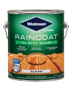 Wolman RainCoat One Coat Alkyd/Oil Base Clear Sealer, Clear, 1 Gal.