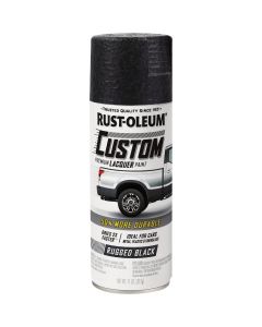 Rust-Oleum Automotive Premium Custom Lacquer, 11 oz., Rugged Black