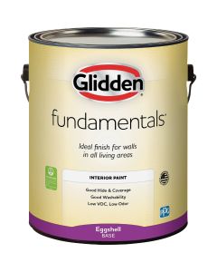 Glidden Fundamentals Grab-N-Go Eggshell Interior Paint, Ultra-Deep Base, 1 Gal.