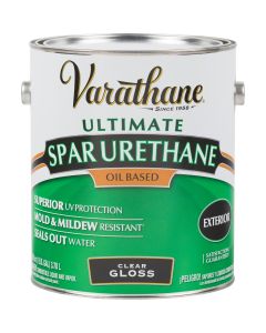 Varathane Gloss Clear Exterior VOC Spar Urethane, 1 Gal.