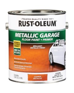 Rust-Oleum Metallic Garage Floor Paint + Primer, 1 Gal., Copper