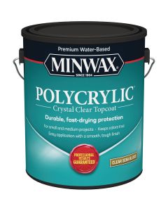 Minwax Polycrylic 1 Gal. Semi-Gloss Water Based Protective Finish