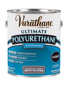 Varathane Semi-Gloss Low Odor Water Based Interior Polyurethane, 1 Gal.