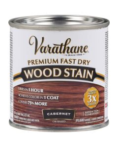 Varathane Fast Dry Cabernet Urethane Modified Alkyd Interior Wood Stain, 1/2 Pt.