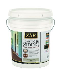ZAR Solid Deck & Siding Coating, Dark Tint Base, 5 Gal.