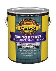 Cabot Solid Color Acrylic Siding & Fence Stain + Sealer, 0808 Medium Base, 1 Gal.