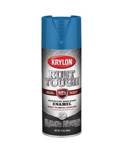 Krylon Rust Tough 12 Oz. Gloss Alkyd Enamel Spray Paint, Safety Blue