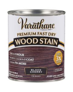 Varathane Fast Dry Black Cherry Urethane Modified Alkyd Interior Wood Stain, 1 Qt.