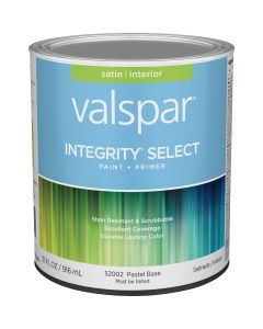 Valspar Integrity Select Paint & Primer Satin Interior Paint, Pastel Base, 1 Qt.