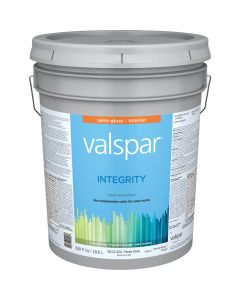 Valspar Integrity Latex Paint And Primer Semi-Gloss Interior Wall Paint, Pastel Base, 5 Gal.