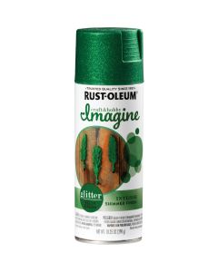 Rust-Oleum Imagine Craft & Hobby 10.25 Oz. Intense Kelly Green Glitter Spray Paint
